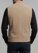 Beige Suede Leather Vest