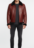 Maroon Skyfall Leather Jacket