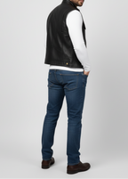 Titan Black Leather Vest