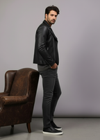 Classic Biker Leather Jacket