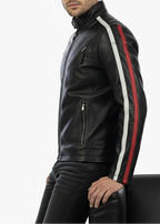 Cafe Racer Black Leather Jacket