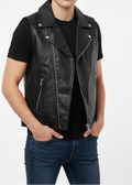 Classic Biker Leather Vest