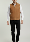 Camel Brown Suede Leather Vest